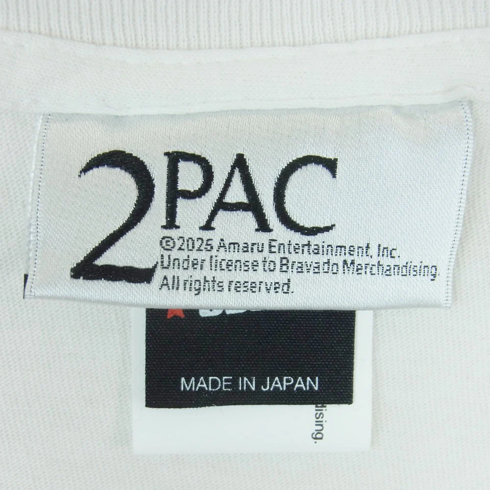 SAINT MICHAEL セントマイケル 25SS SM-HR3-0000-C15 2PAC 2PC_SS TEE 半袖 Tシャツ オフホワイト系 XL【美品】【中古】 - Image 4