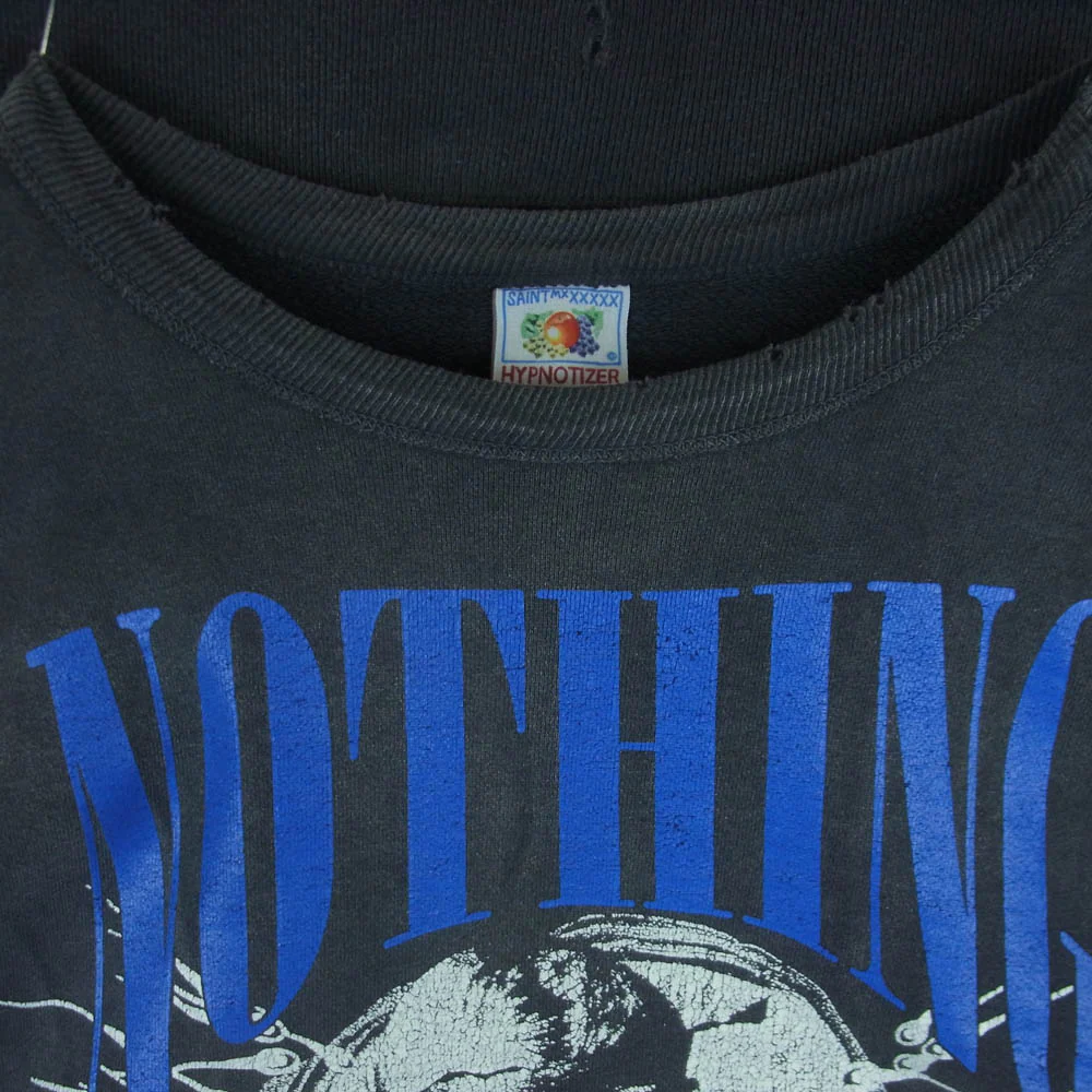 SAINT MICHAEL セントマイケル 24AW SM-YS1-0000-C36 CREW SWEAT NOTHING IMP 河村康輔 コウスケカワムラ スウェット ダークグレー系 XL【中古】 - Image 3