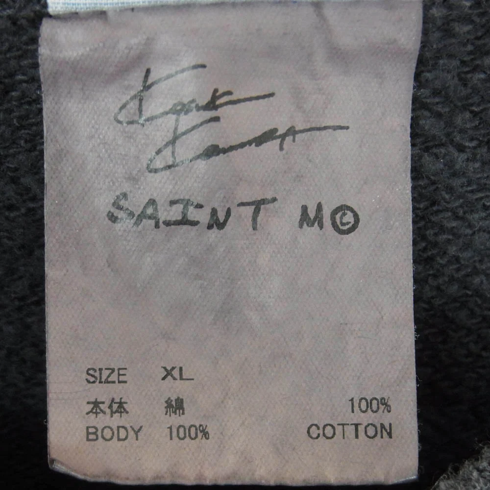 SAINT MICHAEL セントマイケル 24AW SM-YS1-0000-C36 CREW SWEAT NOTHING IMP 河村康輔 コウスケカワムラ スウェット ダークグレー系 XL【中古】 - Image 6