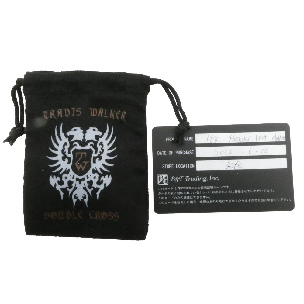 TRAVIS WALKER トラヴィスワーカー 販売証明書付属 BOLT CHARM 18K GOLD サンダーチャーム ゴールド系【中古】 - Image 7