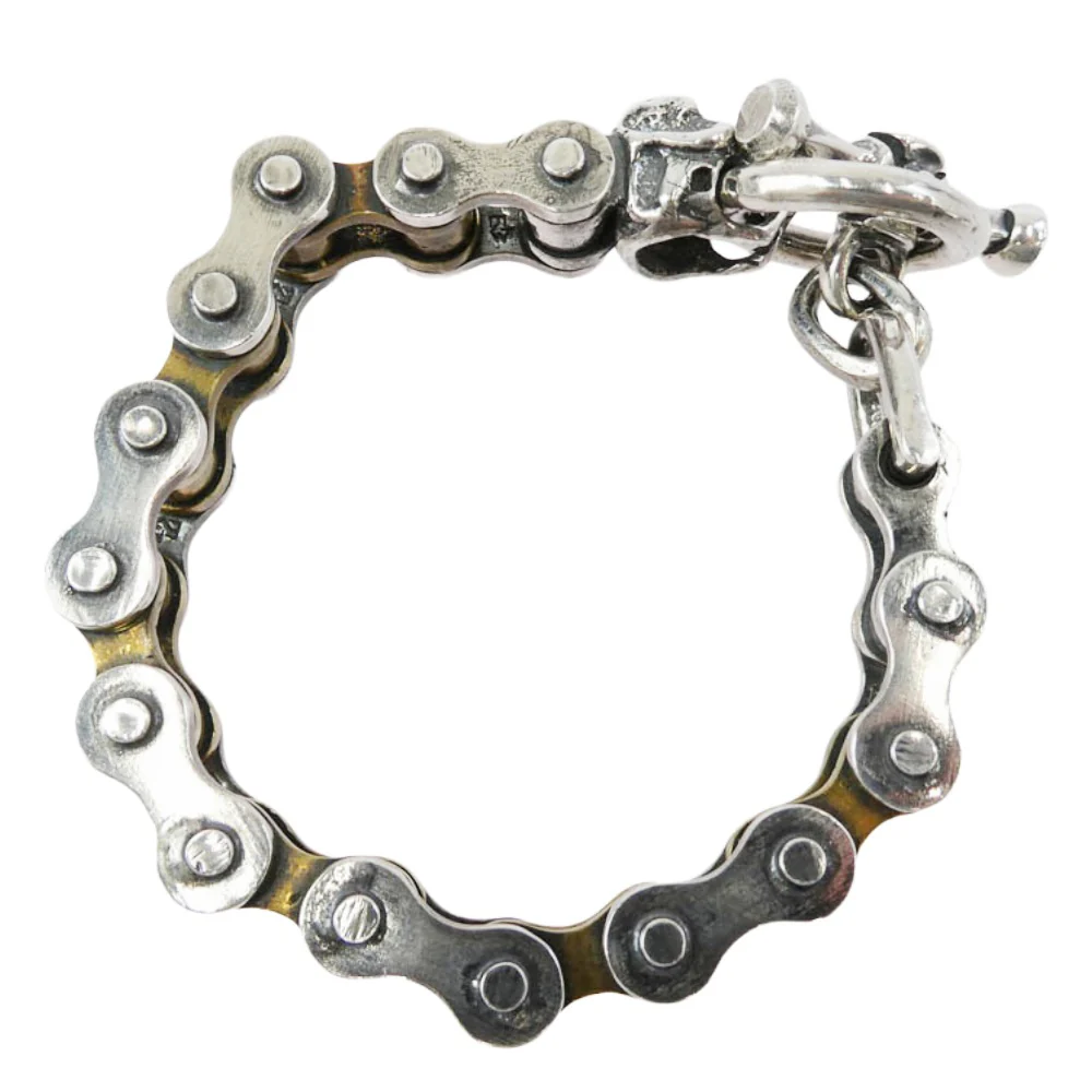 TRAVIS WALKER トラヴィスワーカー 販売証明書付属 Drive chainドライブチェーン ブレスレット シルバー系 ゴールド系【中古】 - Image 3