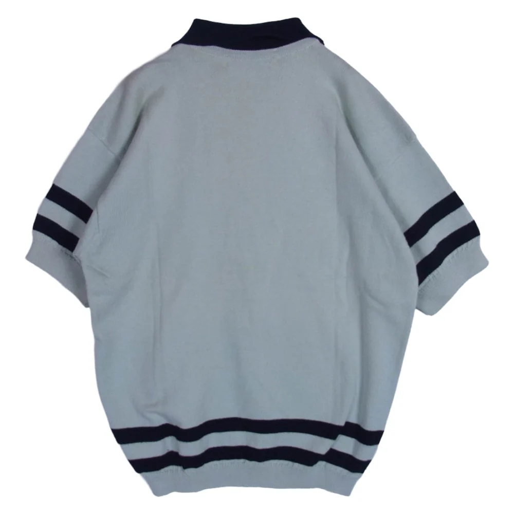 BURBERRY バーバリー Burberrys ヴィンテージ ニット ポロシャツ ライトグリーン系 38【中古】 - Image 2