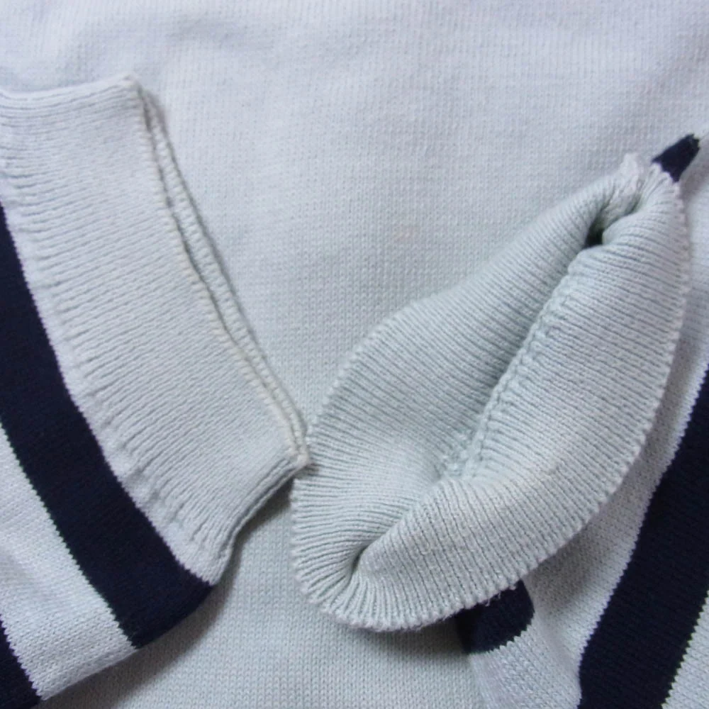 BURBERRY バーバリー Burberrys ヴィンテージ ニット ポロシャツ ライトグリーン系 38【中古】 - Image 4