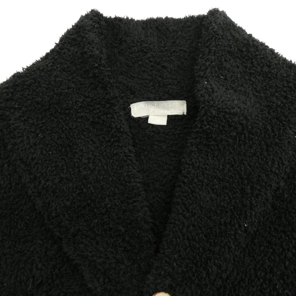 Ron Herman ロンハーマン C454 BAREFOOT DREAMS ベアフットドリームズ bamboo chic knit ショールカラー ニット カーディガン ブラック系 M【中古】 - Image 3