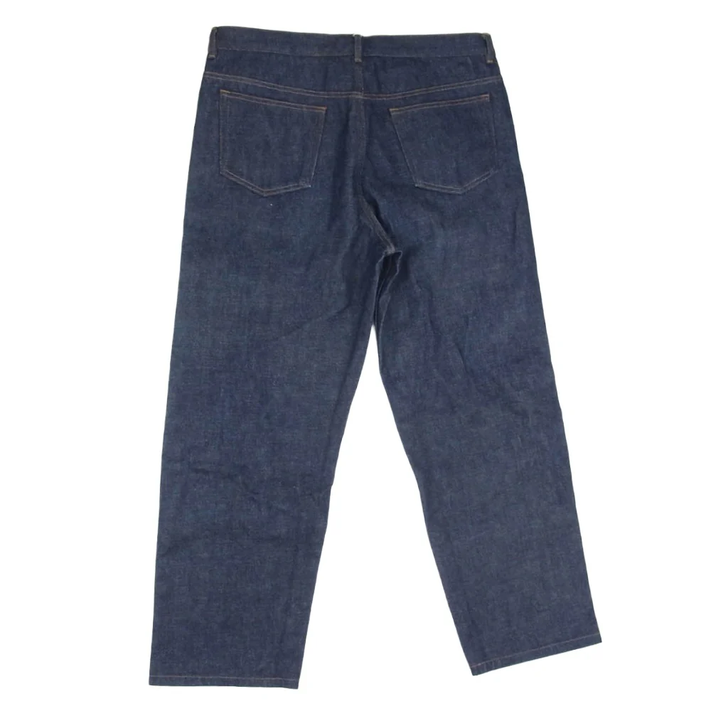 A.P.C. アーペーセー JEAN FAIRFAX ワイドテーパード ボタンフライ ストレート デニム パンツ ジーンズ インディゴブルー系 34【中古】 - Image 2
