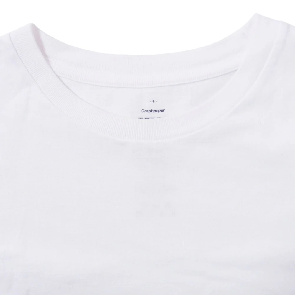 GRAPHPAPER グラフペーパー コットン クルーネック 半袖 Tシャツ ホワイト ホワイト系 4【中古】 - Image 3