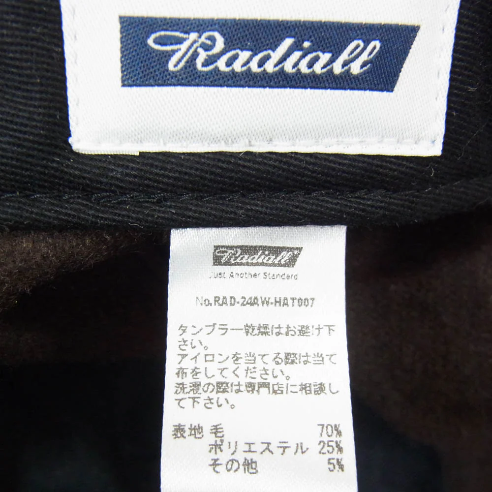 RADIALL ラディアル 24AW RAD-24AW-HAT007 OLD SKOOL TRUCKER CAP オールドスクール トラッカー キャップ ブラウン系 FREE【極上美品】【中古】 - Image 5