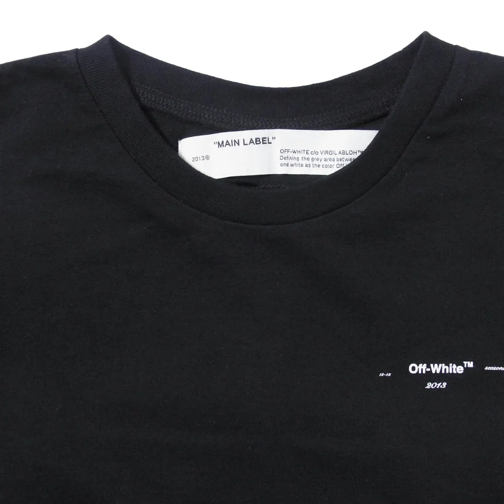 OFF-WHITE オフホワイト OMAA027E19185019 LOGO S/S TEE ロゴプリント 半袖 Tシャツ カットソー ブラック系 S【新古品】【未使用】【中古】 - Image 3