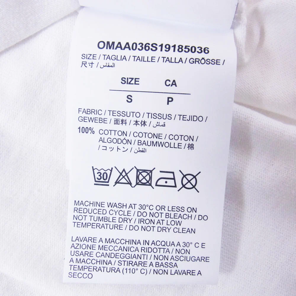OFF-WHITE オフホワイト OMAA036S19185036 The Simpsons シンプソンズ プリント 半袖 Tシャツ カットソー ホワイト系 S【中古】 - Image 4