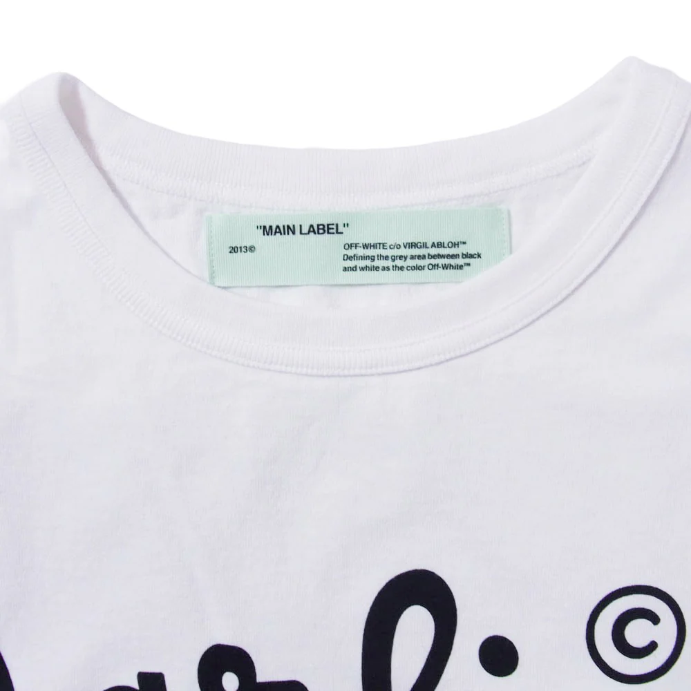 OFF-WHITE オフホワイト Darlin ダーリン クロスドアロー プリント 半袖 Tシャツ カットソー ホワイト系 XXS【美品】【中古】 - Image 3