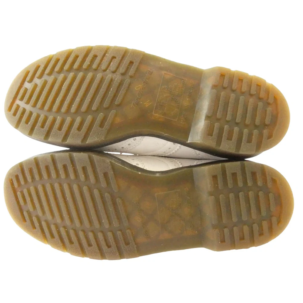 COMME des GARCONS HOMME DEUX コムデギャルソンオムドゥ 25356 英国製 ウィングチップ メダリオン レザー シューズ ホワイト系 US9【中古】 - Image 6