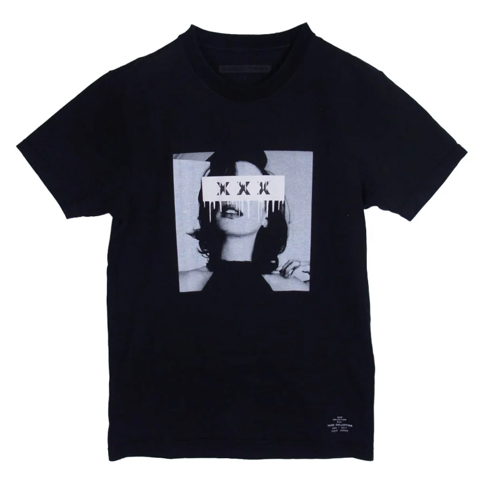 GOD SELECTION XXX ゴッドセレクション photo s/s tee フォトプリント クルーネック 半袖 Tシャツ ブラック系 S【中古】