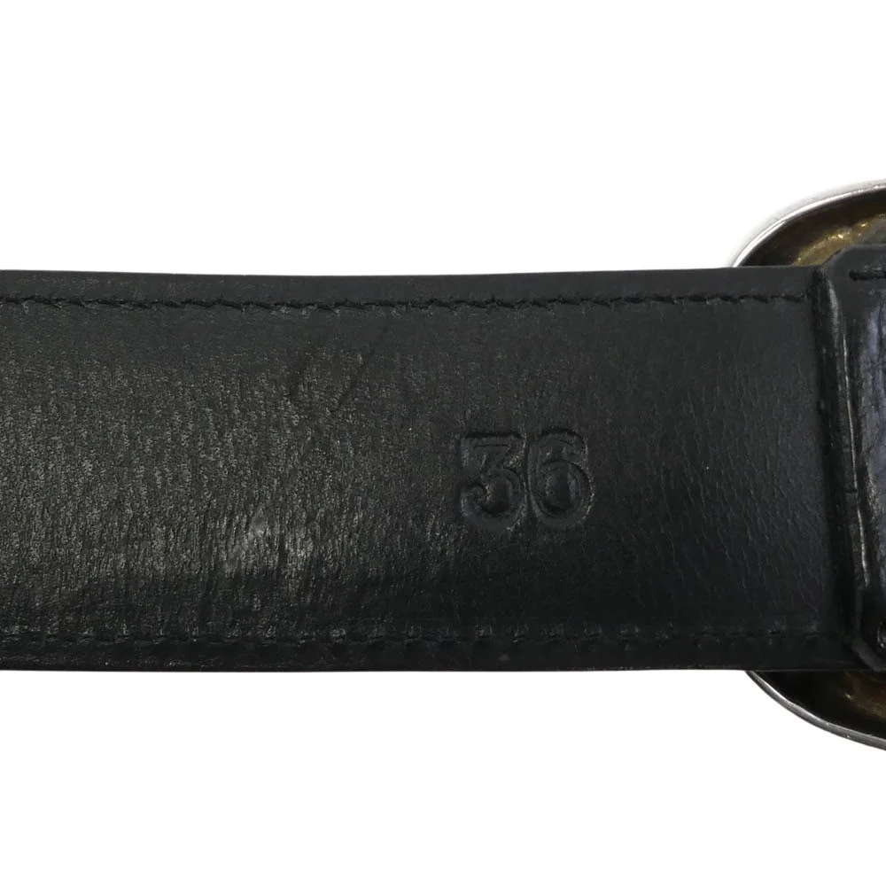 CHROME HEARTS クロムハーツ（原本有） BLT GUNSLINGER ガンスリンガー バックル 1.5 レザー ベルト ブラック系 36【中古】 - Image 5