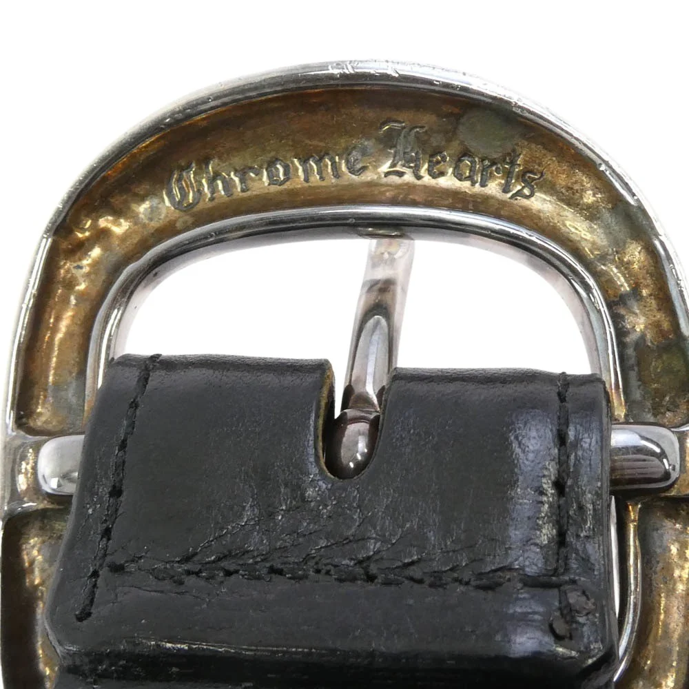 CHROME HEARTS クロムハーツ（原本有） BLT GUNSLINGER ガンスリンガー バックル 1.5 レザー ベルト ブラック系 36【中古】 - Image 7