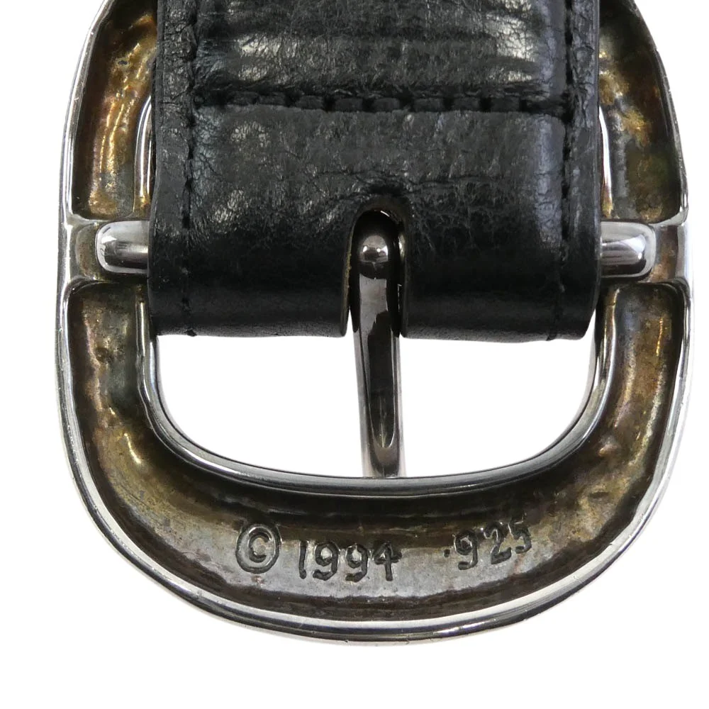 CHROME HEARTS クロムハーツ（原本有） BLT GUNSLINGER ガンスリンガー バックル 1.5 レザー ベルト ブラック系 36【中古】 - Image 8