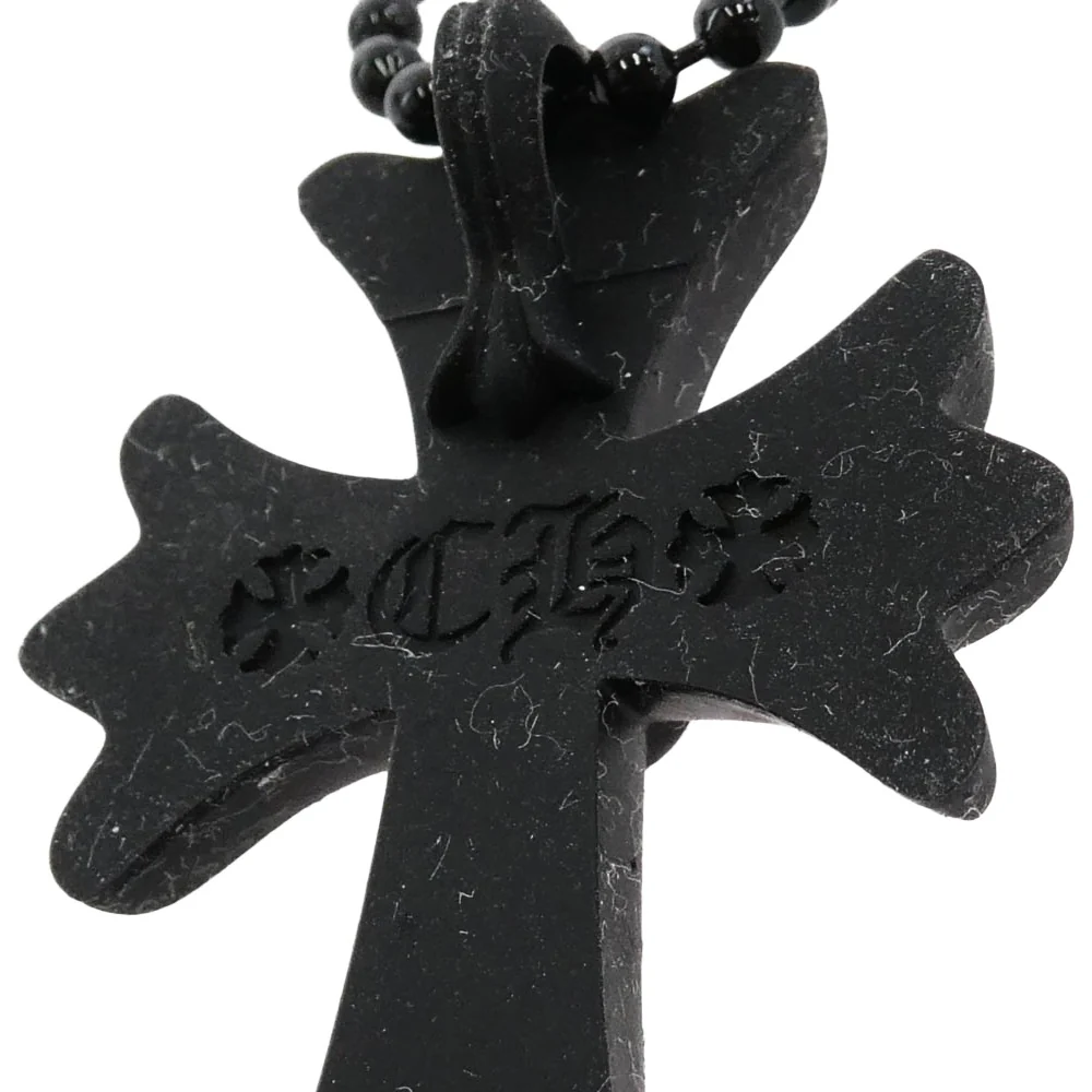 CHROME HEARTS クロムハーツ（原本無） RUBBER CH CRS SML ラバー スモール CH クロス シリコン ネックレス ブラック ブラック系【中古】 - Image 5