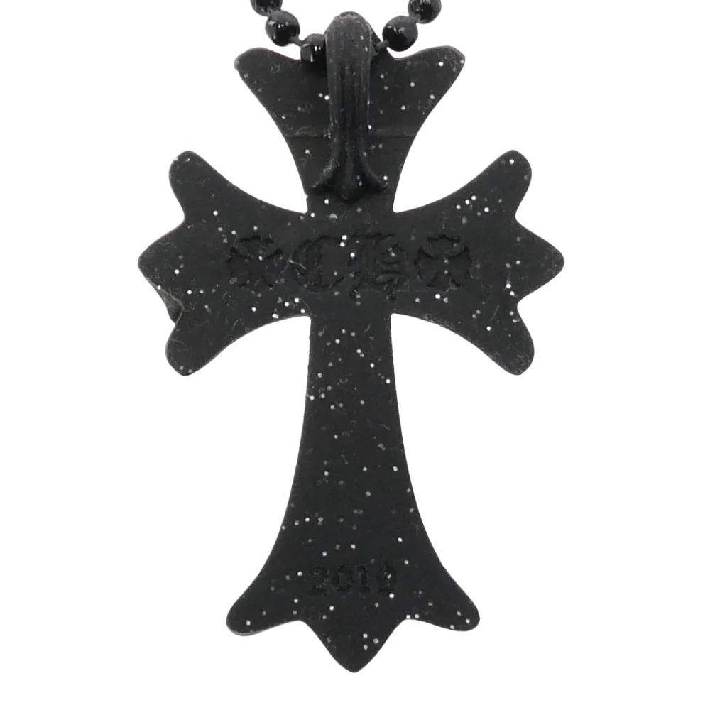 CHROME HEARTS クロムハーツ（原本無） RUBBER CH CRS SML ラバー スモール CH クロス シリコン ラメ入り ネックレス ブラックグリッター ブラック系【中古】 - Image 3
