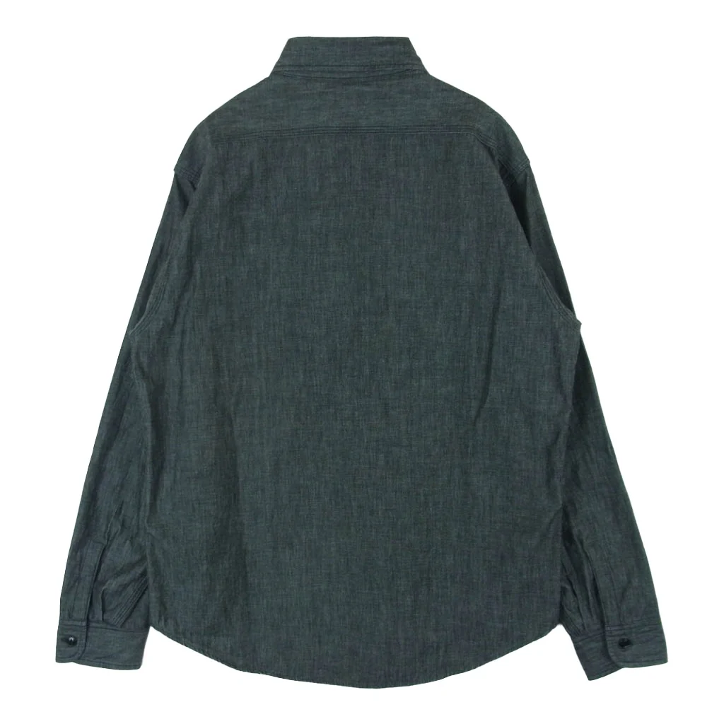 SUGAR CANE シュガーケーン SC29159 BLACK CHAMBRAY WORK SHIRT ブラック シャンブレー ワーク シャツ 長袖 グレー系 M 15 - 15.5【美品】【中古】 - Image 2