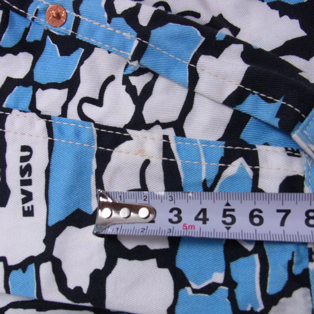 EVISU エヴィス 総柄 1st Type ジャケット ライトブルー系 40【中古】 - Image 7