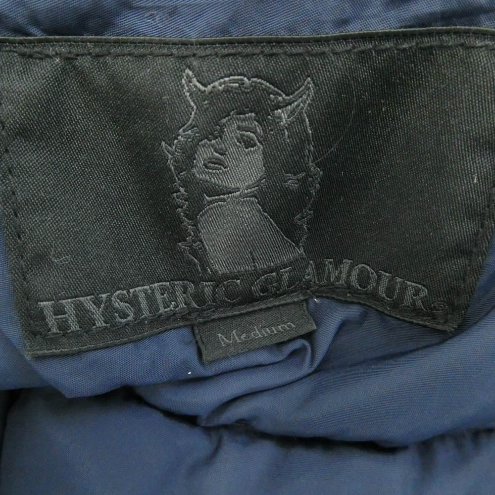 HYSTERIC GLAMOUR ヒステリックグラマー 0253AV01 スタッヅ デニム ダウン ベスト インディゴブルー系 38【中古】 - Image 5