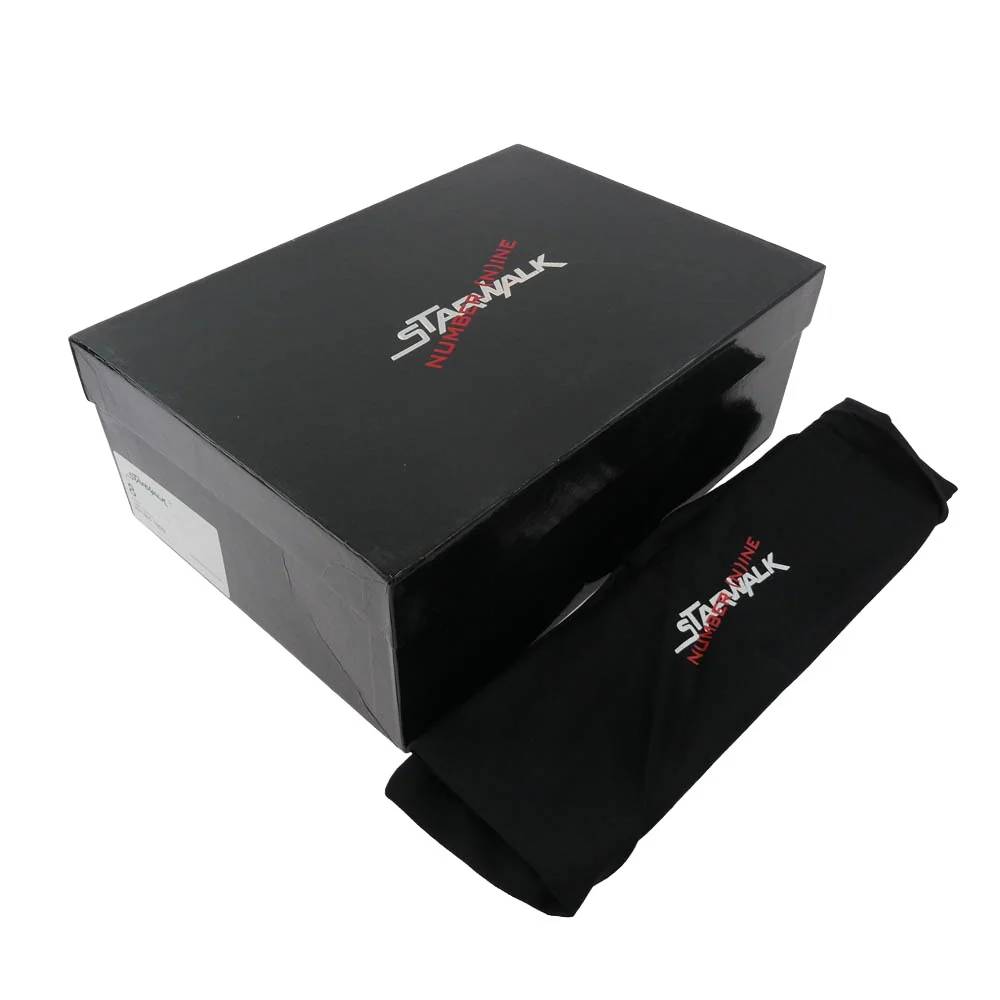 NUMBER(N)INE ナンバーナイン SW1805 10022 × STAR WALK スターウォーク EPISODE 1 レザー ローカット スニーカー ブラック系 US8【極上美品】【中古】 - Image 8
