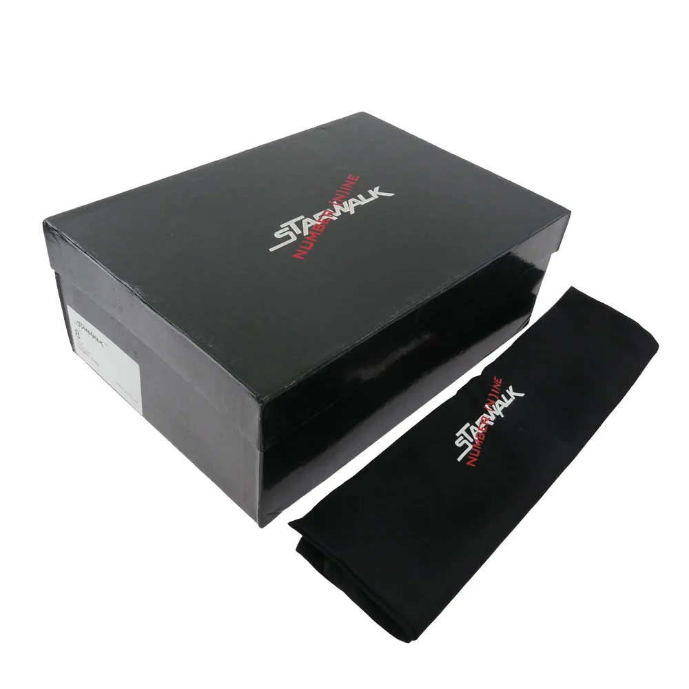 NUMBER(N)INE ナンバーナイン SW1805 10022 × STAR WALK スターウォーク EPISODE 1 レザー ローカット スニーカー ブラック系 US8【極上美品】【中古】 - Image 8
