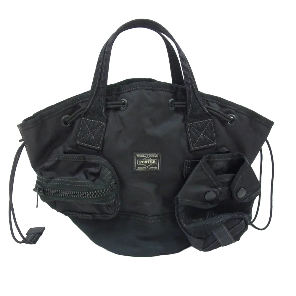 PORTER ポーター 502-05960 ALL SCARF TOTE with POUCHES オール スカーフ トート ポーチ トートバッグ バッグ ブラック系【中古】