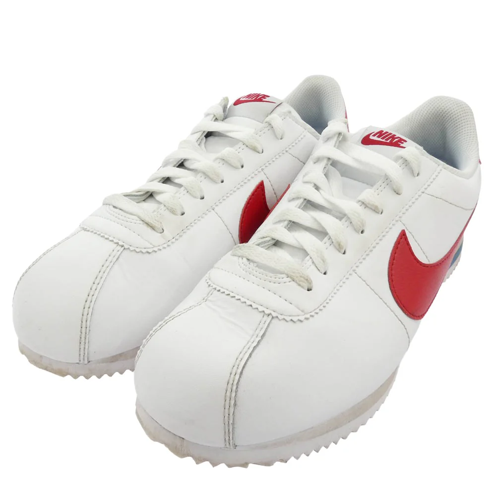 NIKE ナイキ DM4044 108 Cortez White Varsity Red コルテッツ レザー スニーカー ホワイト系 レッド系 26.5cm【中古】 - Image 2