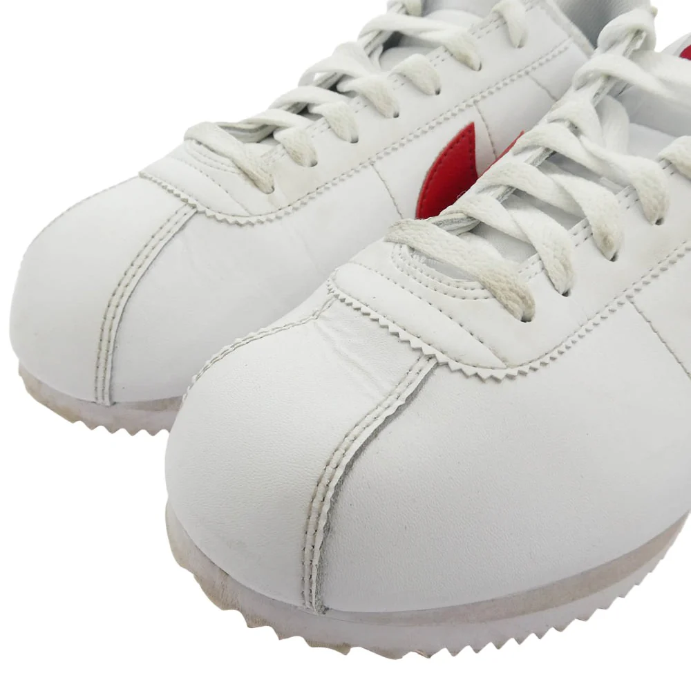 NIKE ナイキ DM4044 108 Cortez White Varsity Red コルテッツ レザー スニーカー ホワイト系 レッド系 26.5cm【中古】 - Image 4