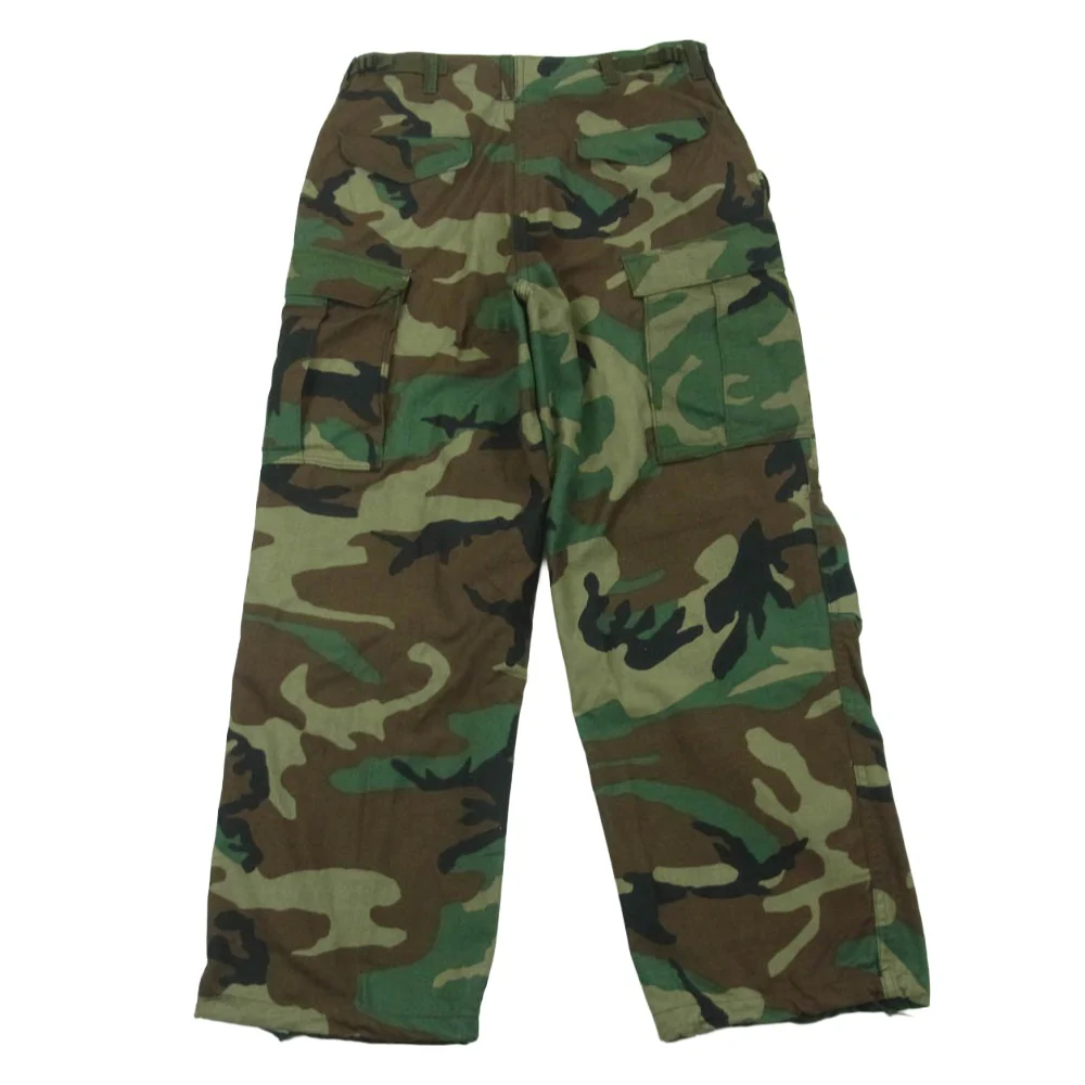 米軍 DLA100-87-C-0356 US ARMY 米軍 M-65 TROUSERS ウッドランドカモ 迷彩 トラウザーズ カーゴ パンツ グリーン系 ブラウン系 ブラック系 S【中古】 - Image 2