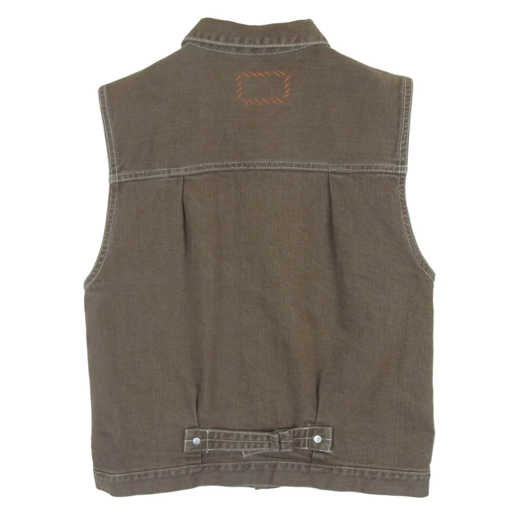 Ron Herman ロンハーマン vintage ヴィンテージ デニム ベスト 日本製 ブラウン系 S【中古】 - Image 2