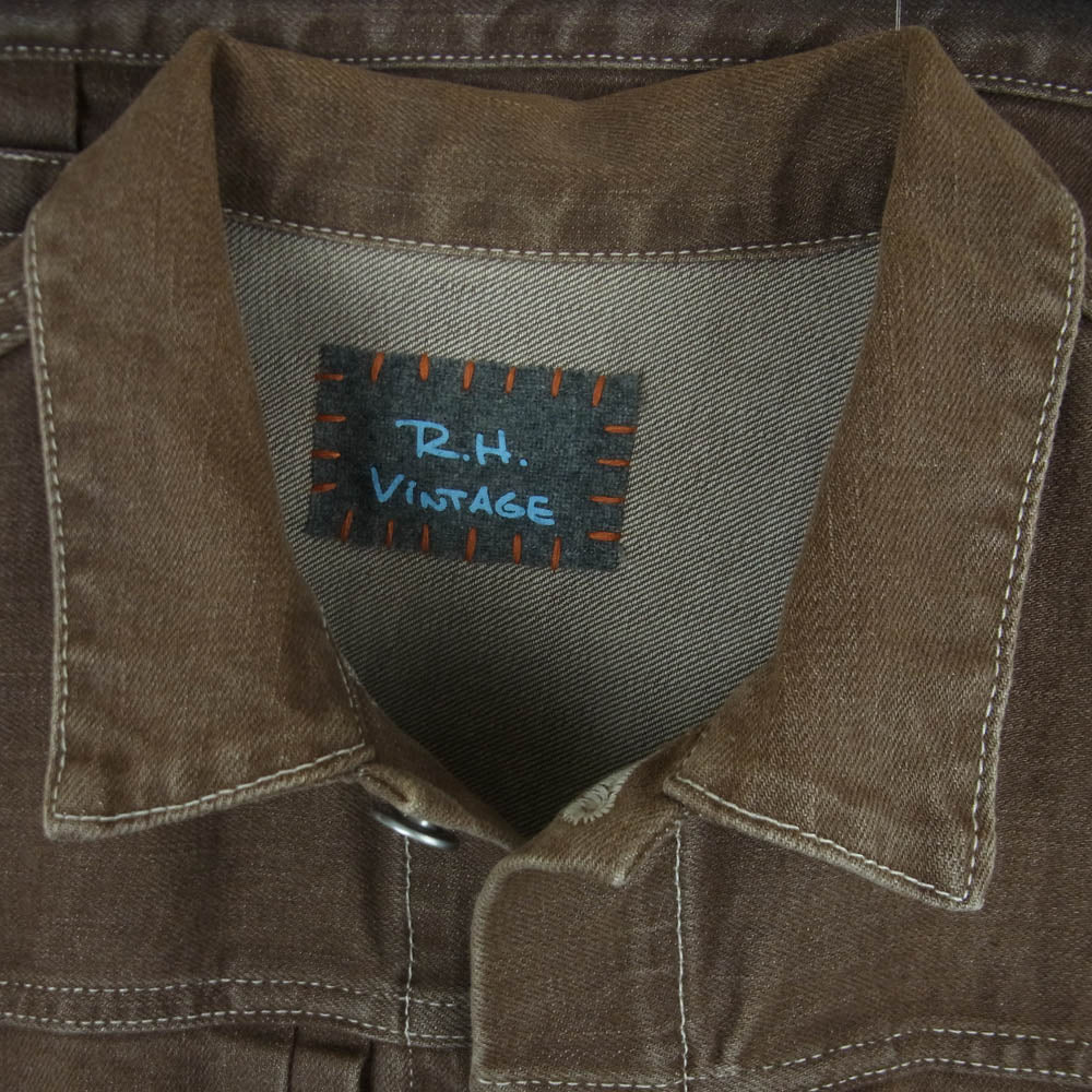 Ron Herman ロンハーマン vintage ヴィンテージ デニム ベスト 日本製 ブラウン系 S【中古】 - Image 3