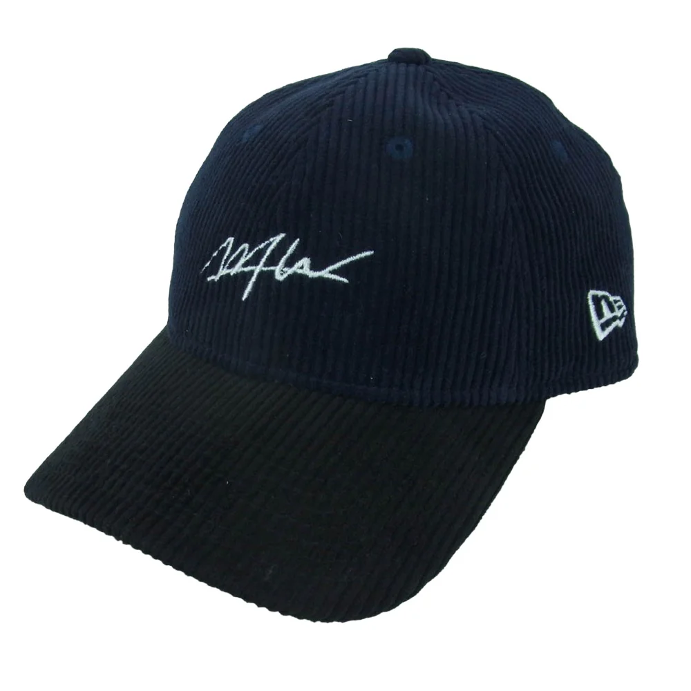 NEW ERA ニューエラ WTW ダブルティー コーデュロイ キャップ 中国製 ダークネイビー系【中古】