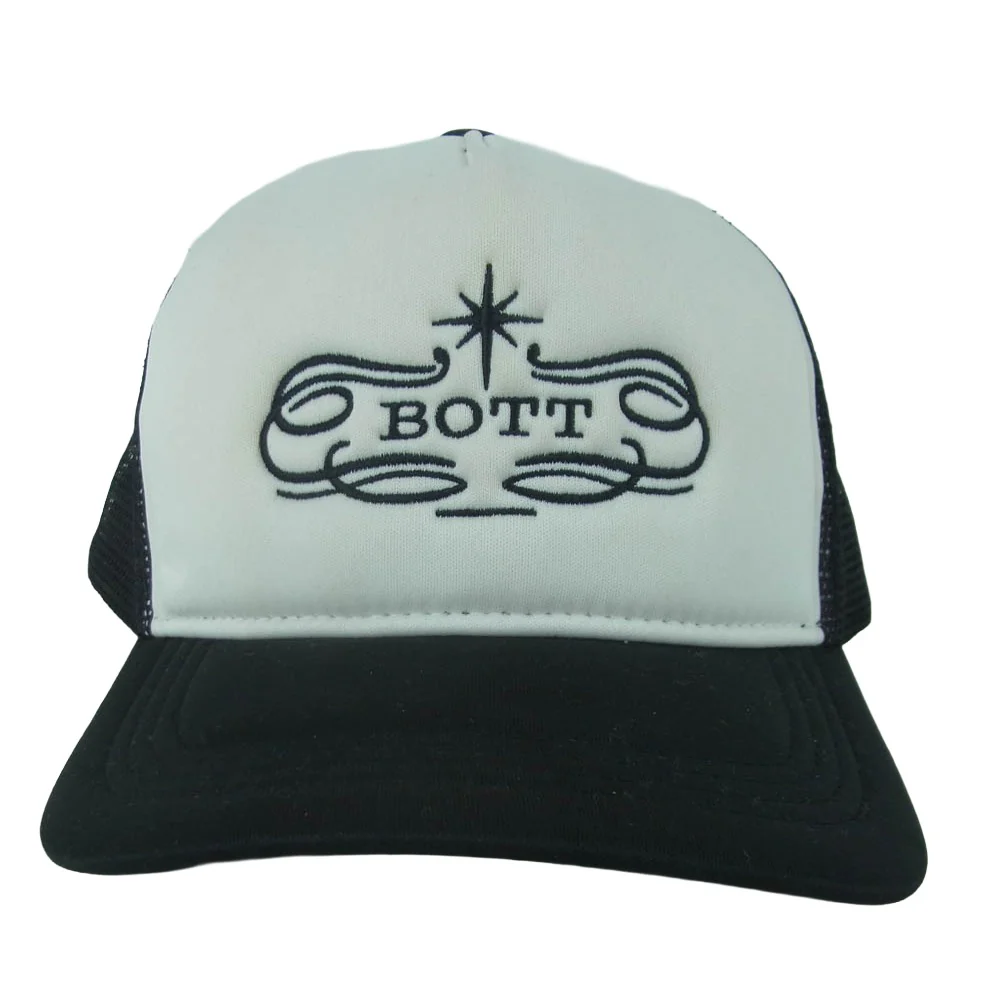 BOTT ボット 253BoTT70 Luxe Logo Mesh back 5 Panel Cap ロゴ メッシュバック トラッカー キャップ 帽子 ブラック系 ホワイト系【中古】 - Image 4