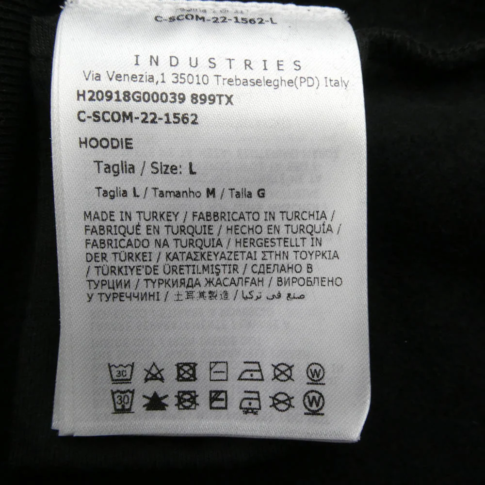 MONCLER モンクレール H20918G00039 899TX HOODIE 総柄 プルオーバー パーカー フーディー ブラック系 L【中古】 - Image 6