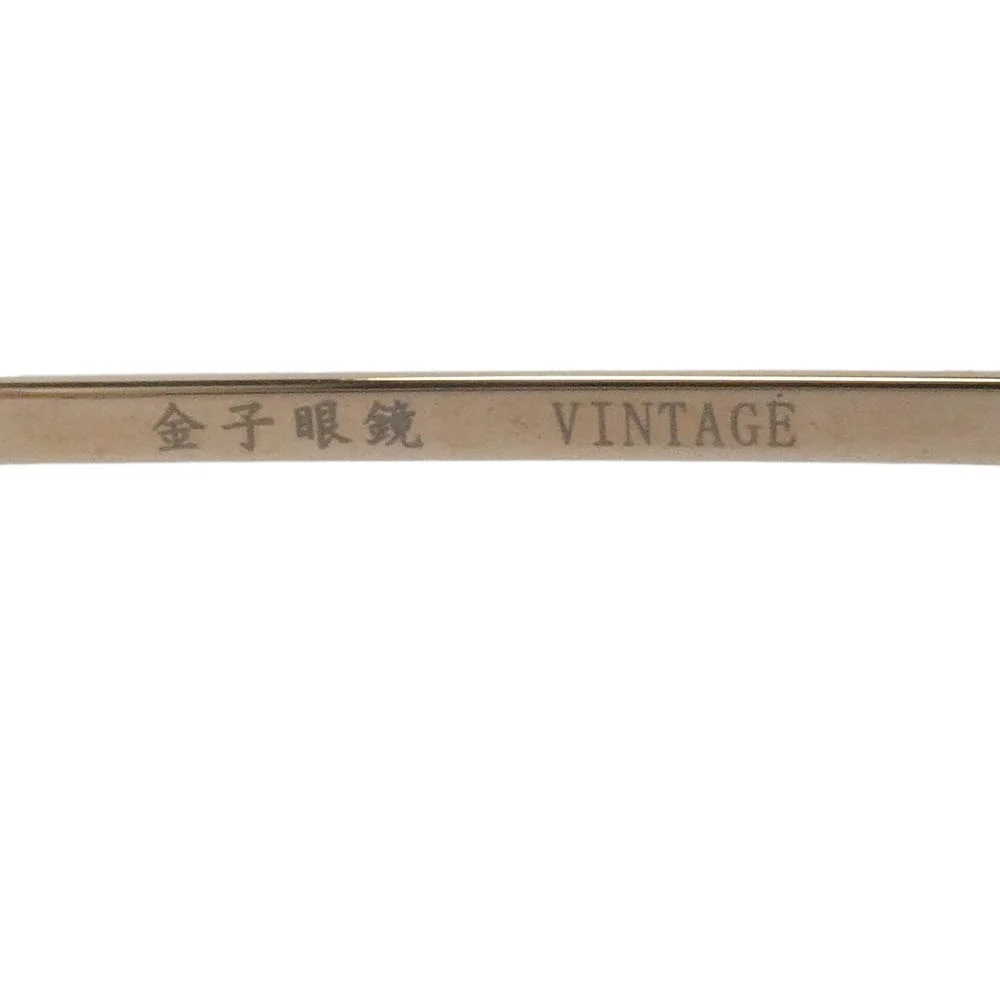 金子眼鏡 Titanium Vintage チタン ヴィンテージ シリーズ アイウェア 眼鏡 メガネ フレーム:ブラック系、ゴールド系 レンズ:クリア系 49□22-148【中古】 - Image 4