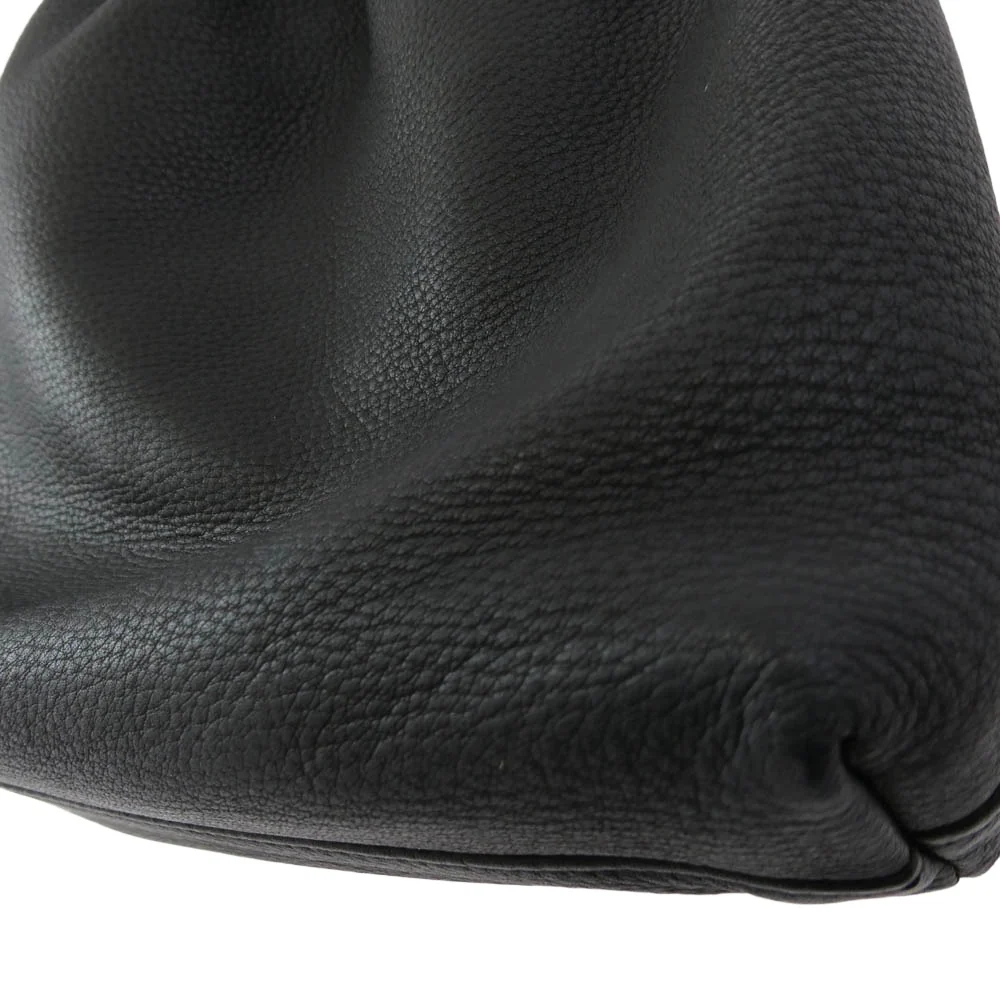 アエタ DRAW STRING ONE SHOULDER レザー ショルダーバッグ ブラック系【中古】 - Image 7
