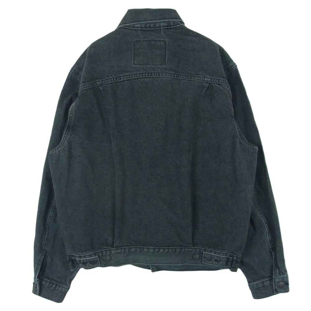 Levi's リーバイス A7632-0002 2nd Type RELAXED ブラック デニム ジャケット カンボジア製 グレー系 S【中古】 - Image 2