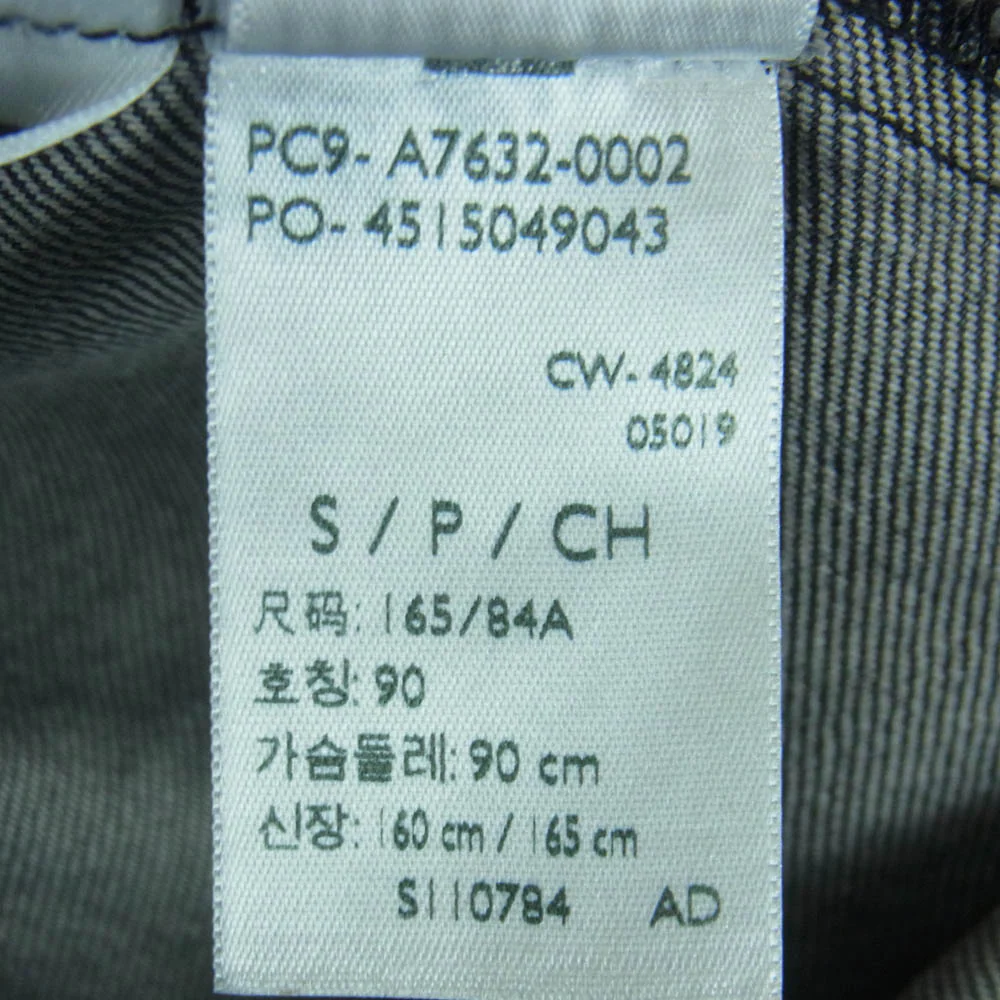 Levi's リーバイス A7632-0002 2nd Type RELAXED ブラック デニム ジャケット カンボジア製 グレー系 S【中古】 - Image 9