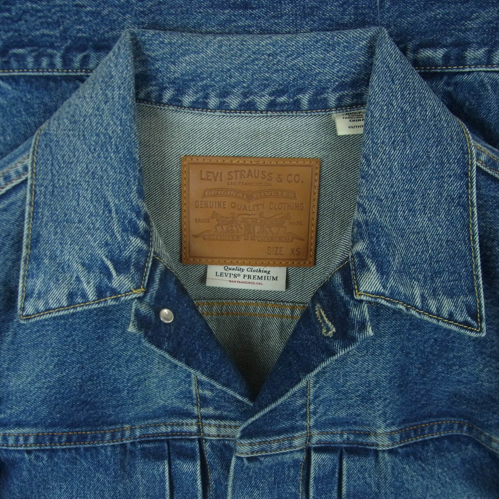 Levi's リーバイス A9518-0000 relume Type 1st Jacket 別注 ダメージ加工 デニム ジャケット インディゴブルー系 XS【中古】 - Image 3