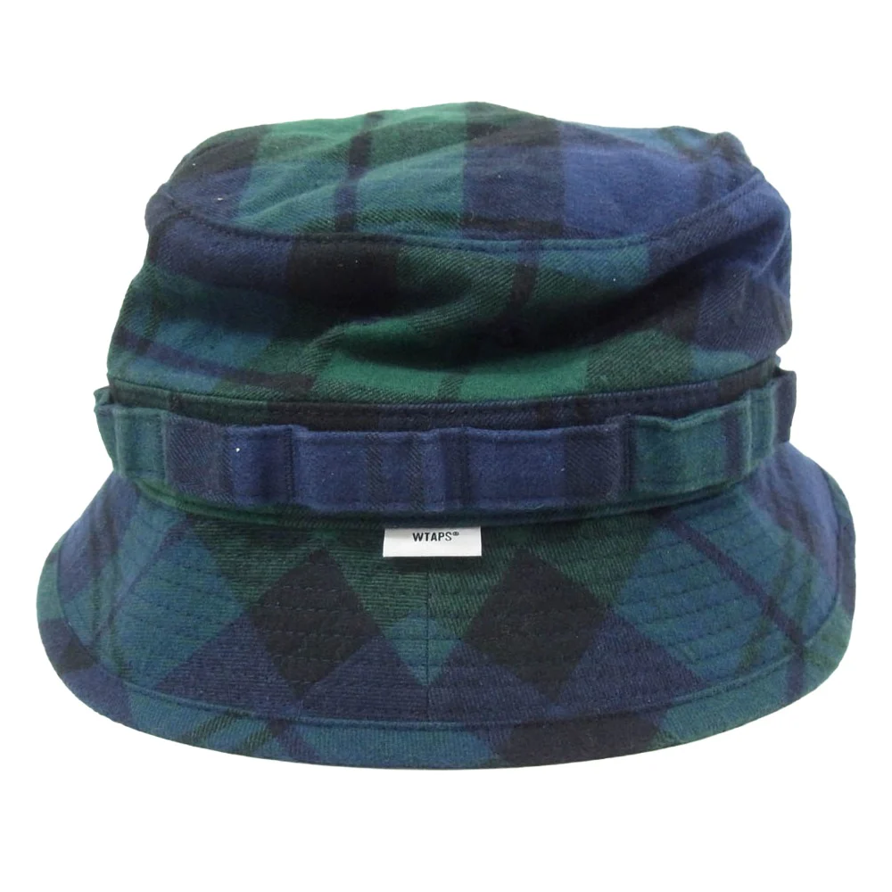 WTAPS ダブルタップス 22AW 222HCDT-HT12 FLANNEL JUNGLE HAT コットンフランネル ジャングルハット バケットハット ネイビー系 X03【中古】 - Image 2