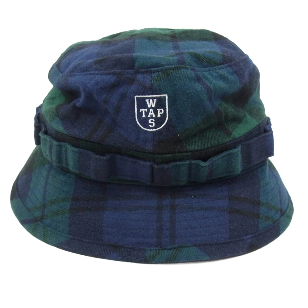 WTAPS ダブルタップス 22AW 222HCDT-HT12 FLANNEL JUNGLE HAT コットンフランネル ジャングルハット バケットハット ネイビー系 X03【中古】 - Image 3