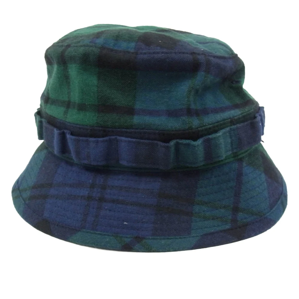 WTAPS ダブルタップス 22AW 222HCDT-HT12 FLANNEL JUNGLE HAT コットンフランネル ジャングルハット バケットハット ネイビー系 X03【中古】 - Image 4