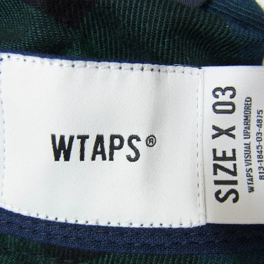 WTAPS ダブルタップス 22AW 222HCDT-HT12 FLANNEL JUNGLE HAT コットンフランネル ジャングルハット バケットハット ネイビー系 X03【中古】 - Image 5