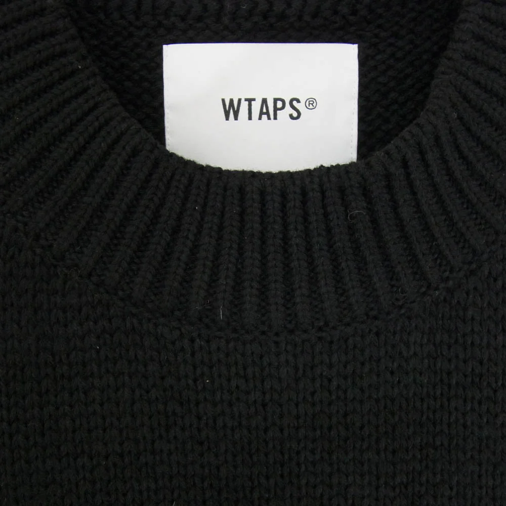 WTAPS ダブルタップス 24AW 242MADT-KNM01 DUANE SWEATER POLY デュアン セーター ポリ ニット モック ネック ブラック系 X04【中古】 - Image 3