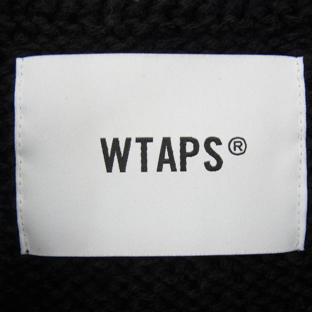 WTAPS ダブルタップス 24AW 242MADT-KNM01 DUANE SWEATER POLY デュアン セーター ポリ ニット モック ネック ブラック系 X04【中古】 - Image 5