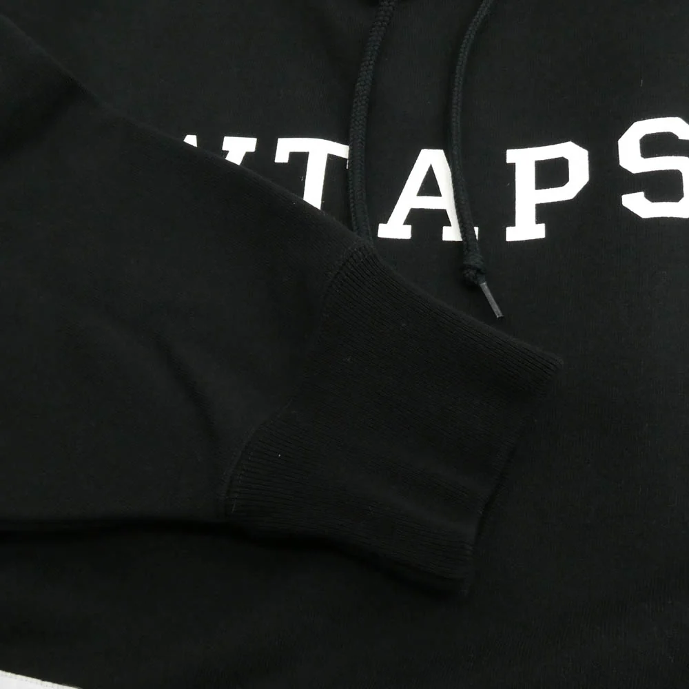 WTAPS ダブルタップス 25SS 251ATDT-CSM04 ACADEMY HOODY COTTON アカデミー フーディー コットン ロゴ プリント スウェット パーカー ブラック系 04【美品】【中古】 - Image 4