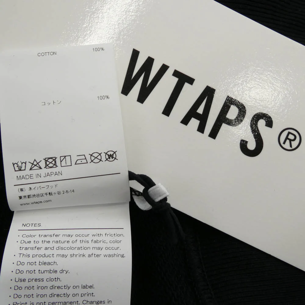 WTAPS ダブルタップス 25SS 251ATDT-CSM04 ACADEMY HOODY COTTON アカデミー フーディー コットン ロゴ プリント スウェット パーカー ブラック系 04【美品】【中古】 - Image 5