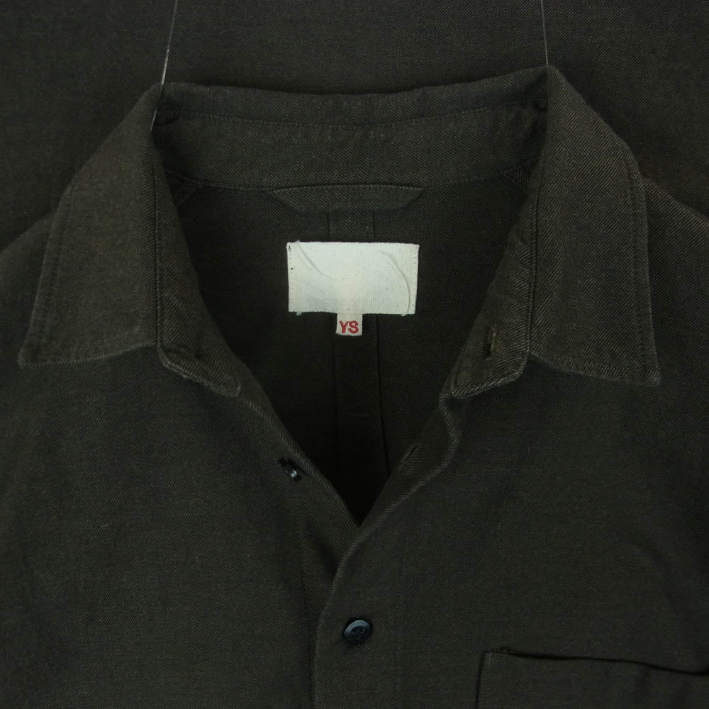 yoko sakamoto ヨーコサカモト SHIRT JACKET マテリアルコットン 長袖 シャツ ジャケット グレー系 L【中古】 - Image 3