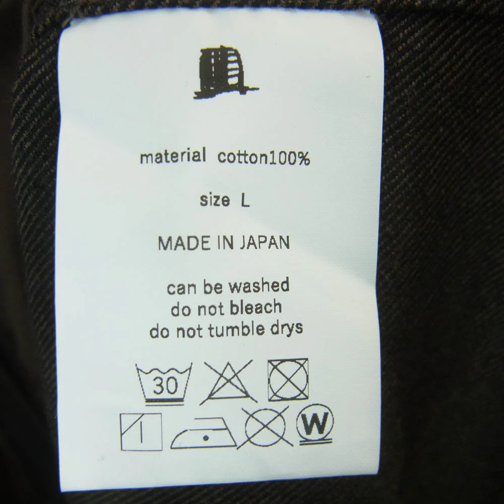 yoko sakamoto ヨーコサカモト SHIRT JACKET マテリアルコットン 長袖 シャツ ジャケット グレー系 L【中古】 - Image 6